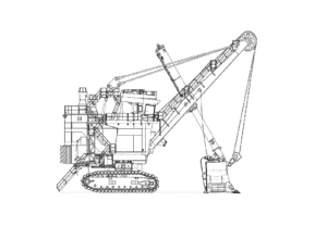 Mining Shovel Sketch
