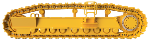 6015 mining shovel frame inspection – left view.